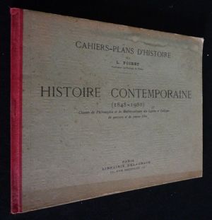 Cahiers-plans d'histoire : Histoire contemporaine (1848-1930)