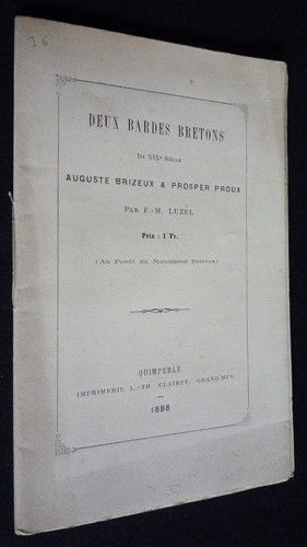Deux bardes bretons du XIXe siècle