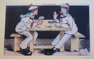 Carte postale "Nos marins" n°35 : La petite partie