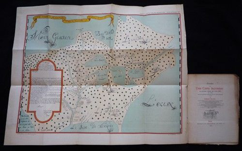Etude sur une carte inconnue, la première dressée par Louis Joliet en 1674, après son exploration du Mississippi avec le P. Jacques Marquette en 16