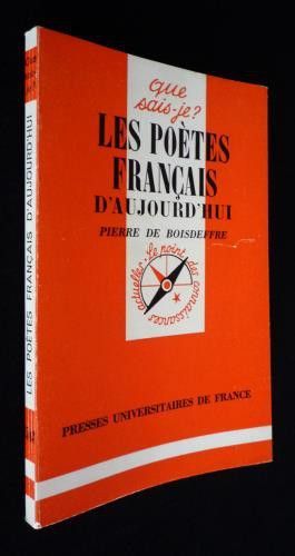 Les Poètes français d'aujourd'hui