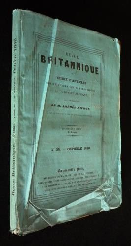Revue britannique (Quatrième série, 5e année, n°58, octobre 1840)
