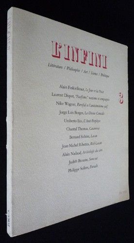 L'Infini (n°3, été 1983)