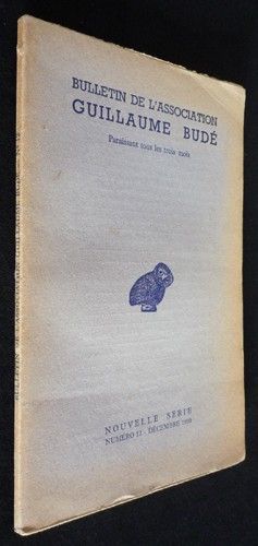 Bulletin de l'Association Guillaume Budé (n°12, décembre 1950)