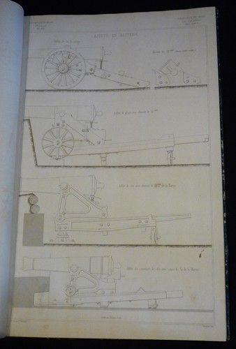 Ecole impériale militaire. 1ère division. Portefeuille des élèves. Dessins, croquis et tableaux relatifs au cours d'art militaire. Dessins, croquis et tableaux relatifs au cours de topographie