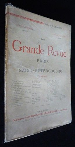 La Grande revue. Paris et Saint-Pétersbourg (N°2 - IVe année, 25 octobre 1890)