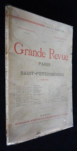 La Grande revue. Paris et Saint-Pétersbourg (N°3 - IVe année, 10 novembre 1890)