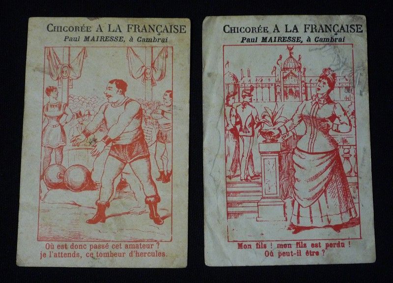 2 chromos publicitaires 