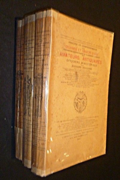 Amateurs, antiquaires, experts, arbitres, officiers ministériels (3 volumes)