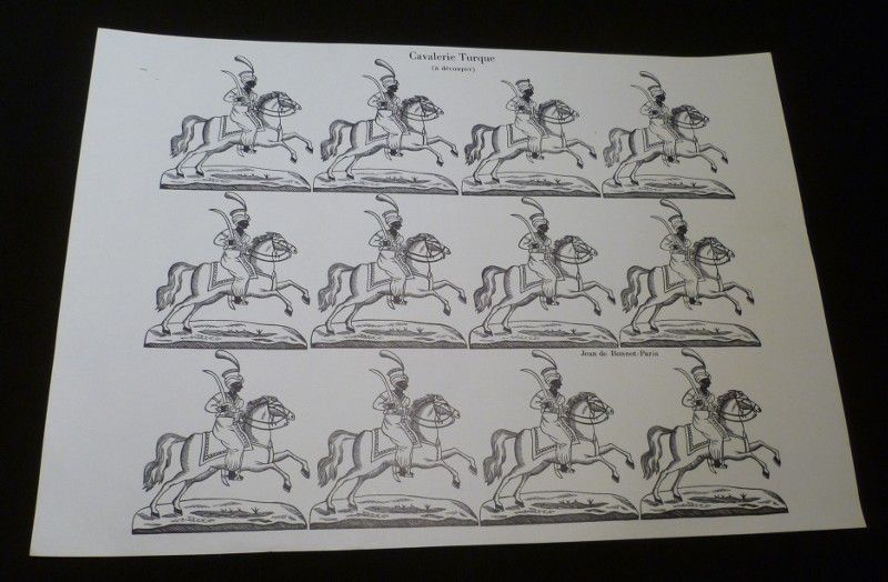 Affiche à découper : cavalerie turque