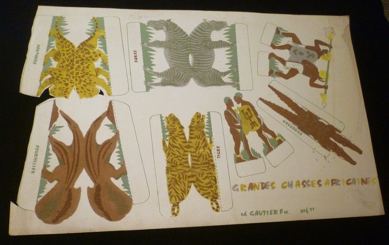 Affiche à découper : Grandes chasses africaines