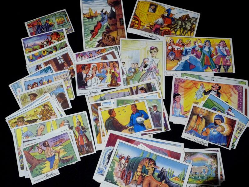 Chansons de France (album Chocolat Poulain complet des images à coller)