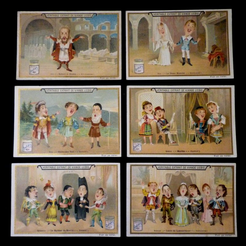 6 chromos Liebig : Opéra (série complète)