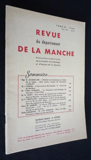 Revue du département de la Manche (Tome 10, fascicule 38 - avril 1968)