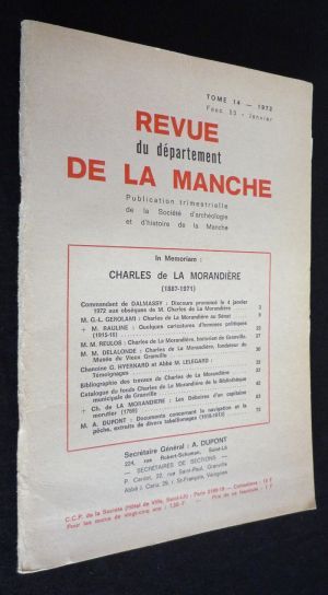 Revue du département de la Manche (Tome 14, fascicule 53 - janvier 1972)