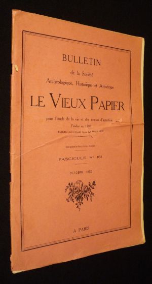 Le Vieux Papier (52e année, fascicule n°161, octobre 1952)