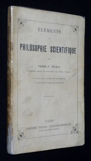 Eléments de philosophie scientifique