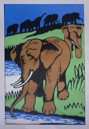 Illustration : éléphants