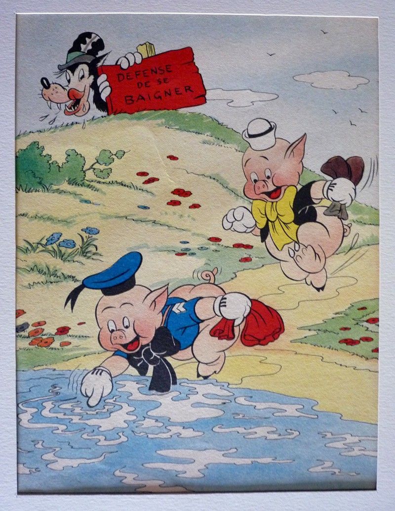 Illustration : Les Petits Cochons et la machine diabolique (1939)