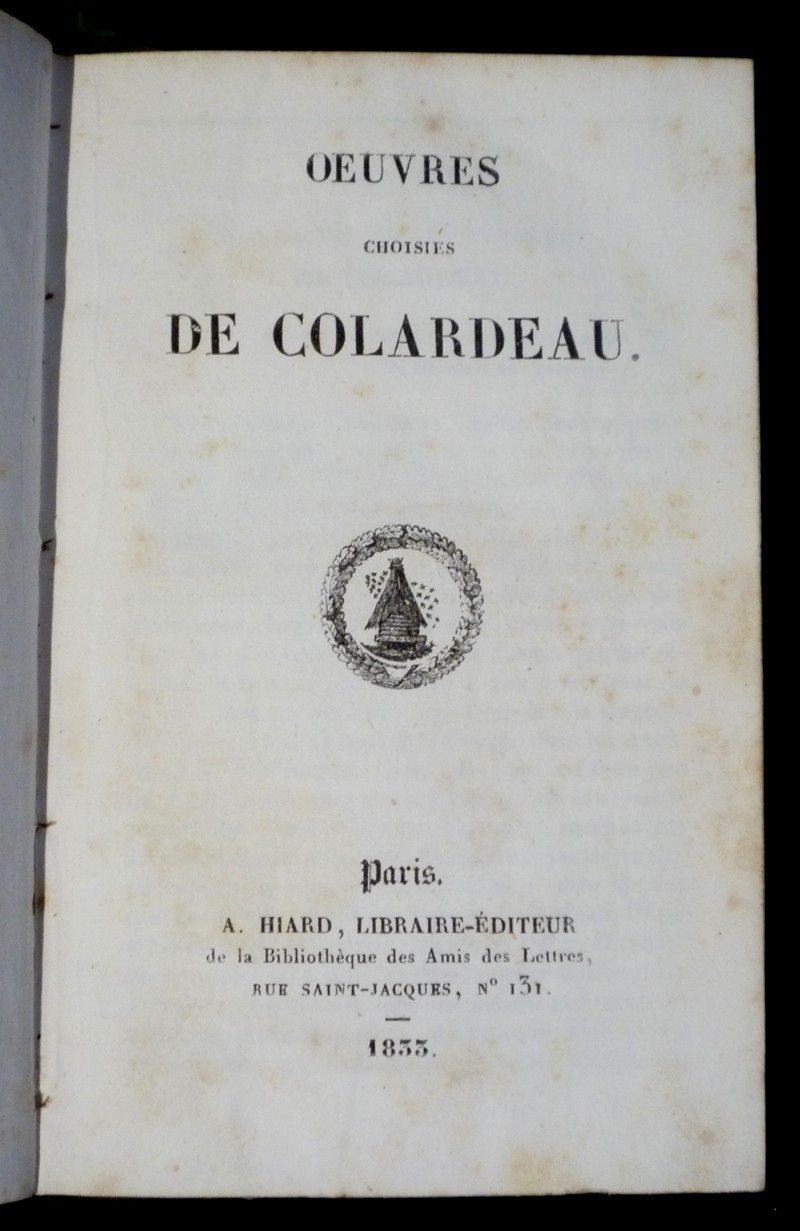 Oeuvres choisies de Colardeau