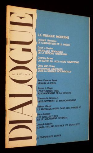 Dialogue (Vol. 3 - 1972 - n°4)