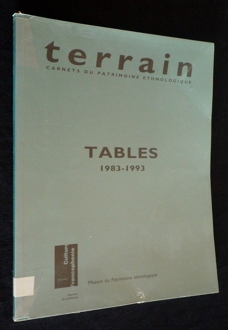 Terrain : tables 1983-1993