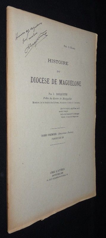Histoire du diocèse de Maguelone (tome 1,  fascicule 10)