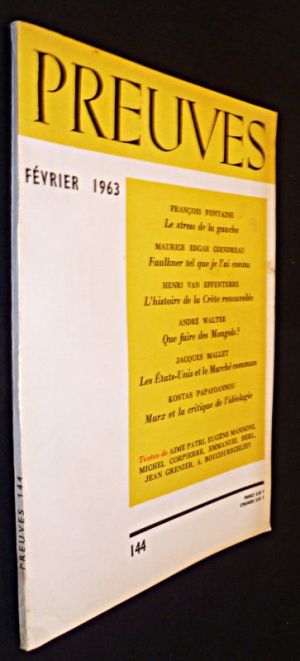 Preuves. n°144. Février 1963