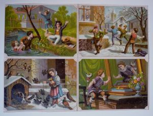 Gravure : scènes enfantines