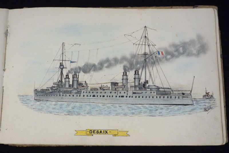 Marine française : unités de combat de 1910 : 62 dessins de R. Josse