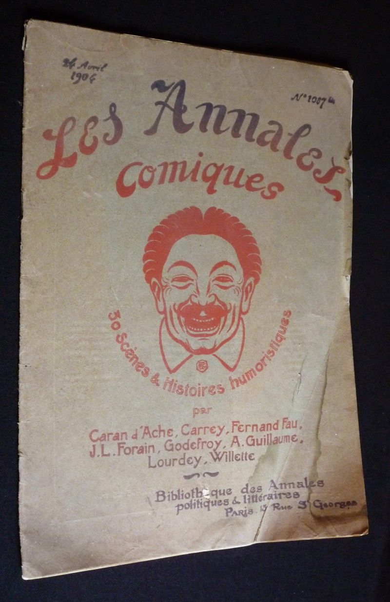 Les Annales comiques (n°1087 bis, 24 avril 1904) : 30 scènes et histoires humoristiques
