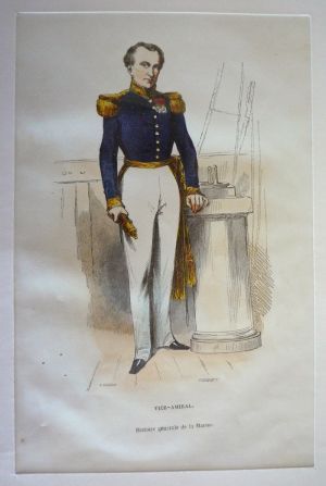 Gravure de Pauquet : Vice-amiral