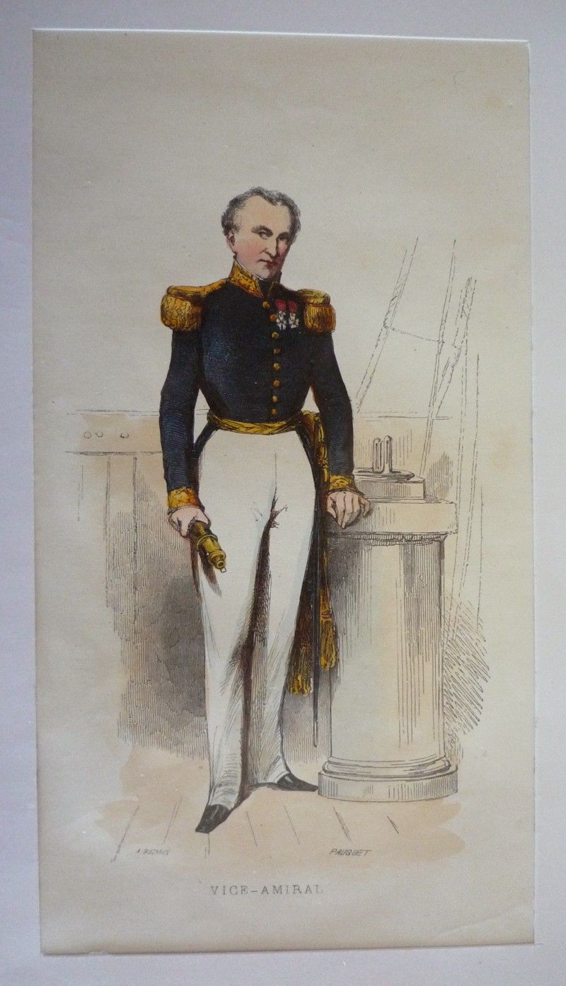 Gravure de Pauquet : Vice-amiral