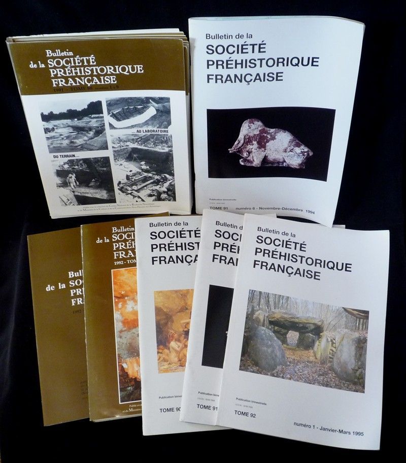 Bulletin de la Société préhistorique française, Tomes 67 à 69 (1970 -1972) et 73 à 101 (1970-2004)