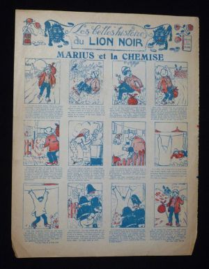 Publicité : Les Belles histoires du Lion Noir : Marius et la chemise (8 exemplaires)