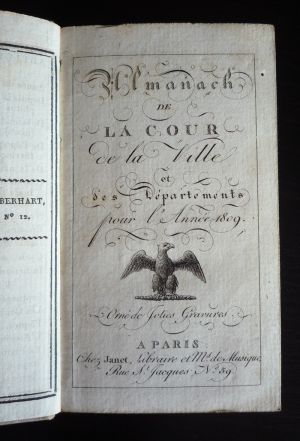 Almanach de la cour, de la ville et des départements pour l'année 1809