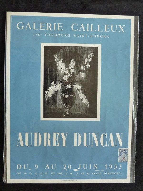 Galerie Cailleux, Audrey Duncun (affiche 32 x 43 cm.)