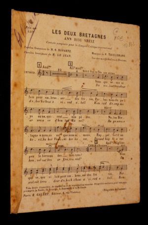 Les Deux Bretagnes. Ann Diou Vreiz : cantate composée pour le Congrès Celtique international