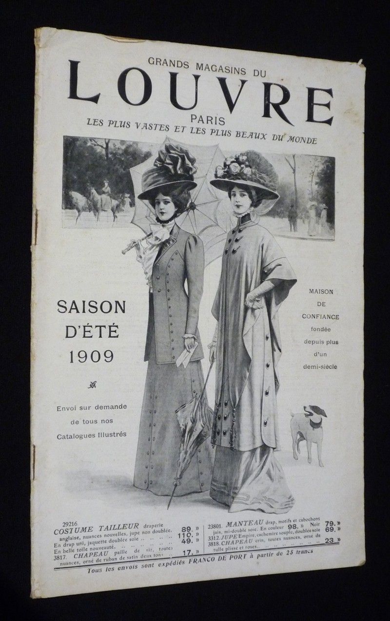 Grands magasins du Louvre, Paris : Saison d'été 1909