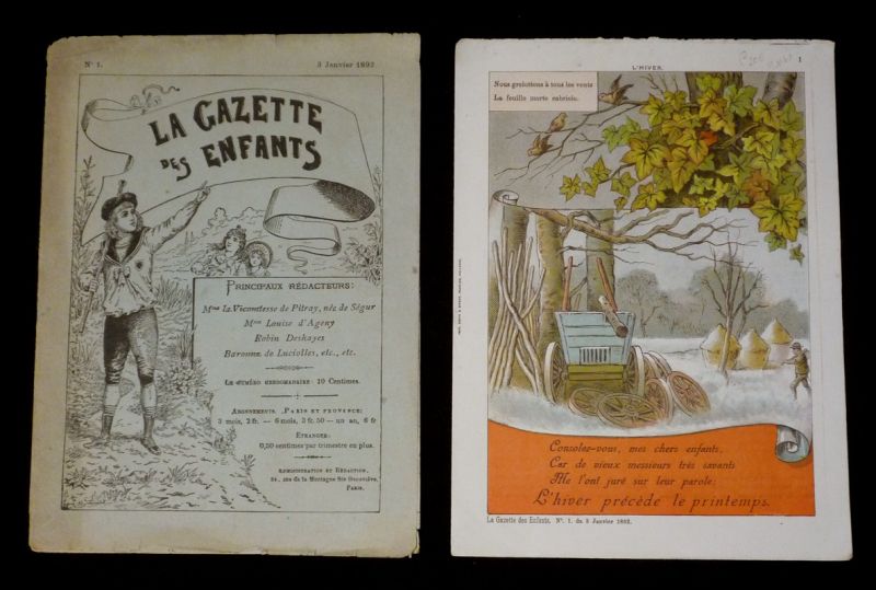 La Gazette des enfants (n°1 du 3 janvier 1892)