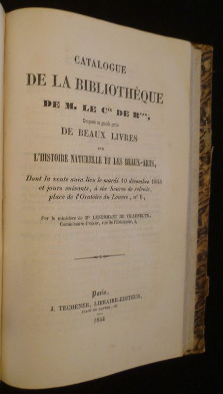 Catalogue des biblothèques de M. J. G., Deneux, Poncelet