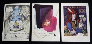 Lot de 3 publicités pour les parfums VILLON