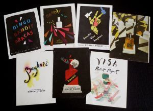 Lot de 7 publicités pour les parfums Robert PIGUET