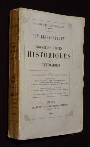 Nouvelles études historiques et littéraires