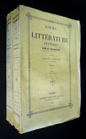 Cours de littérature française : Tableau de la littérature du XVIIIe siècle (2 volumes)