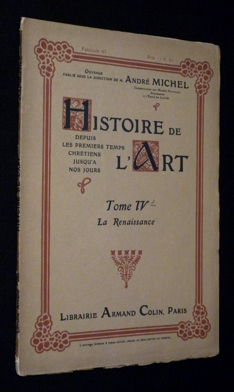 Histoire de l'art, Tome IV : La Renaissance (Fascicule n°63)