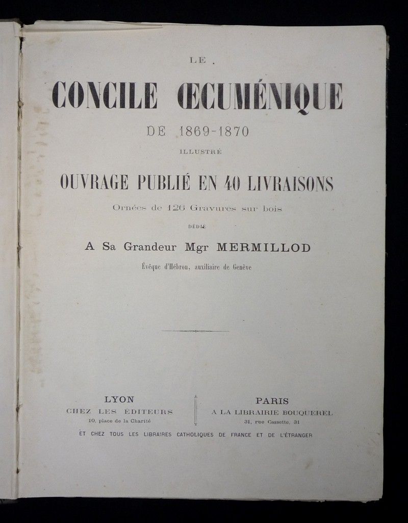 Le Concile oecuménique de 1869-1870 illustré