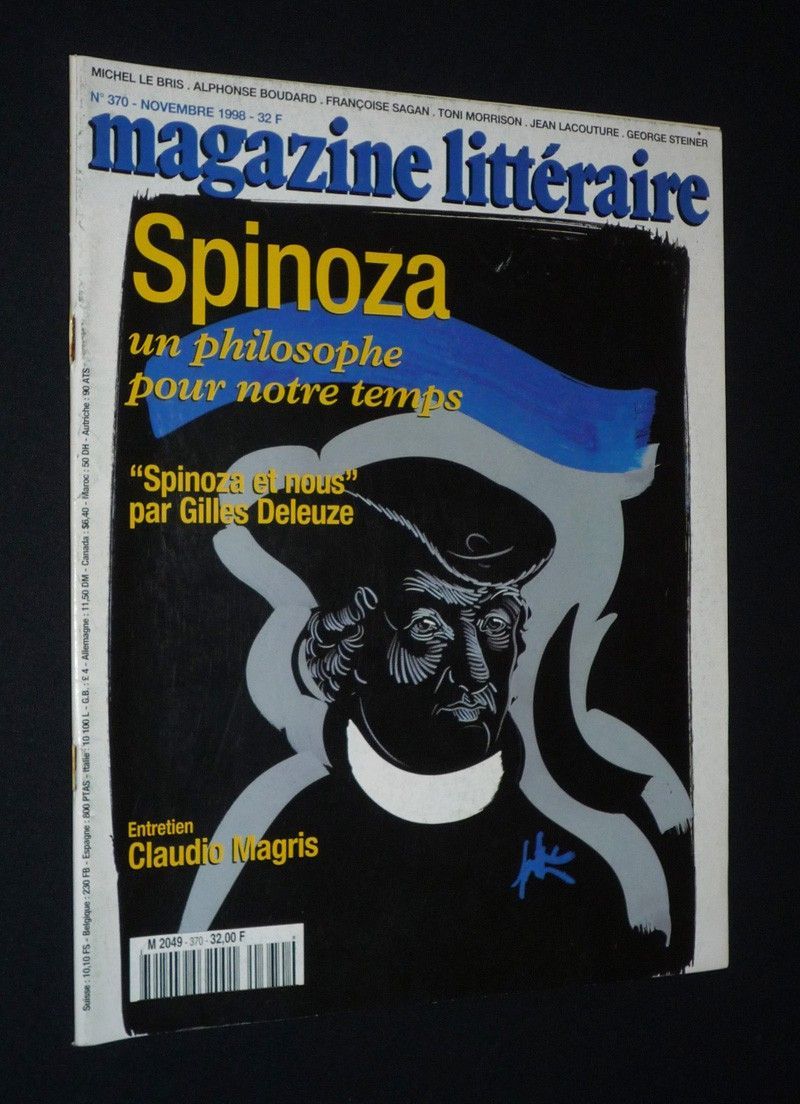 Magazine littéraire (n°370, novembre 1998) : Spinoza, un philosophe pour notre temps