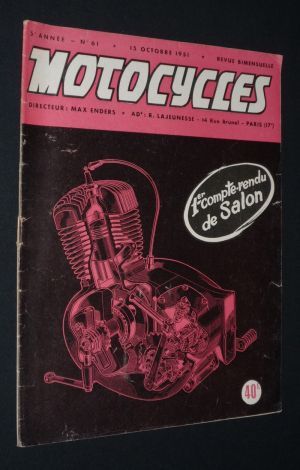 Motocycles (n°61, 15 octobre 1951)