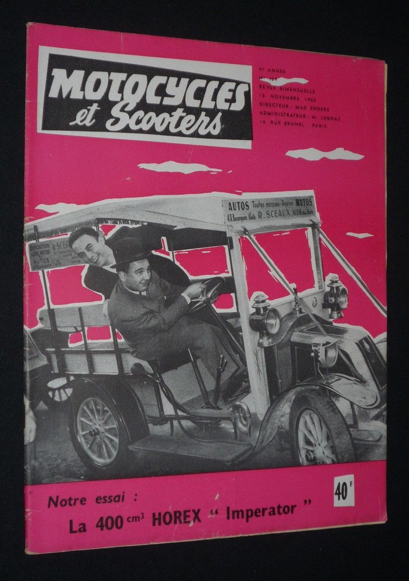 Motocycles et scooters (n°159, 15 novembre 1955)